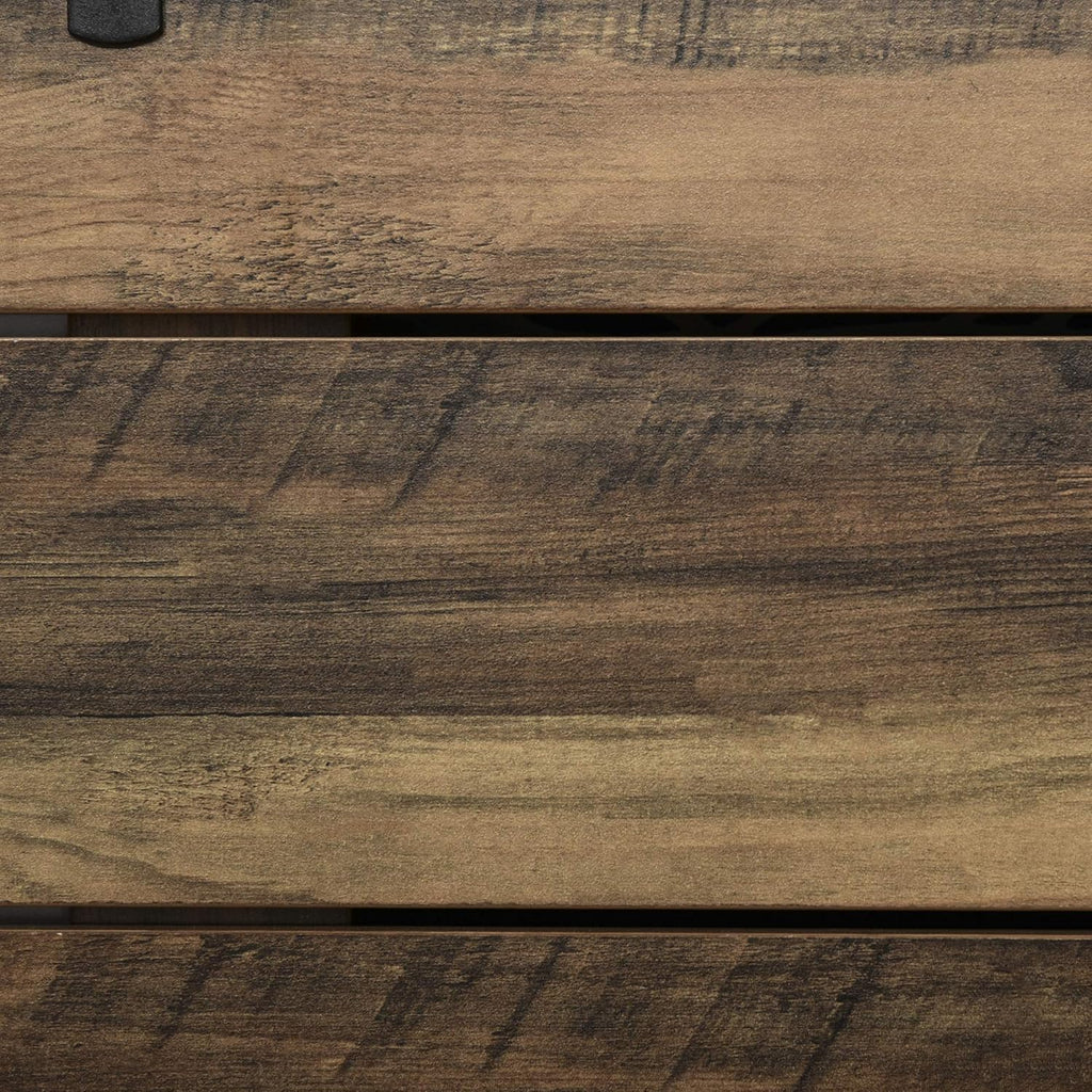 White/Brown Rustic Farmhouse Sideboard with Sliding Barn Door F1322