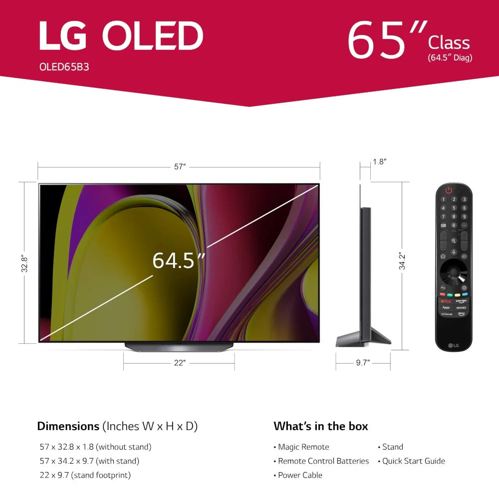65 Class 4K UHD OLED Smart TV with Dolby Vision A9013