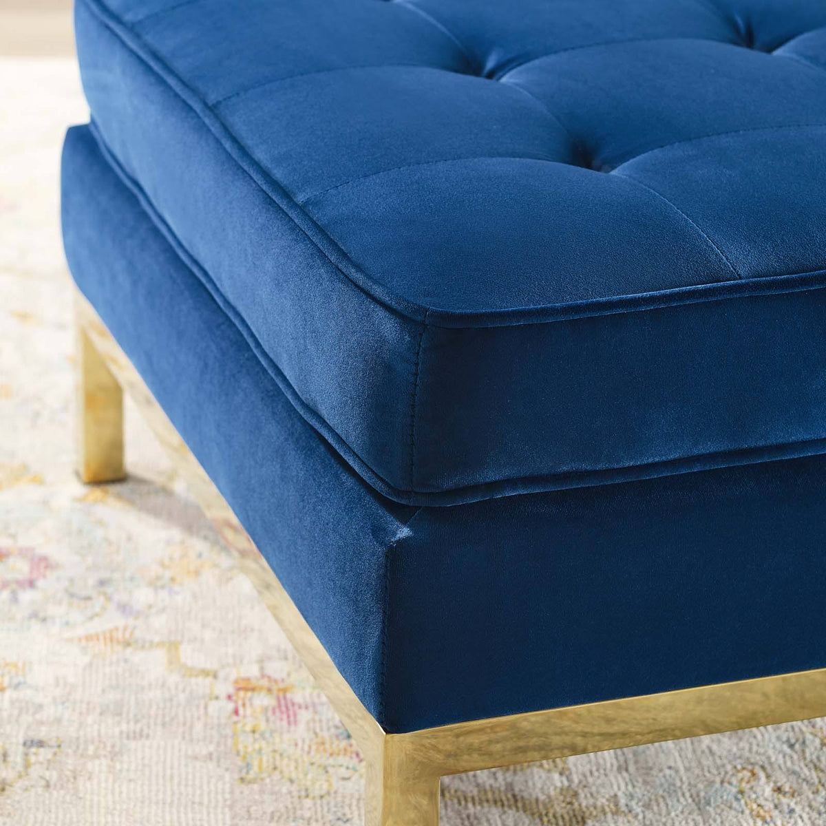 Velvet Ottoman E847