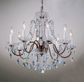 8 Light Gold Plated Crystal Chandelier T284463