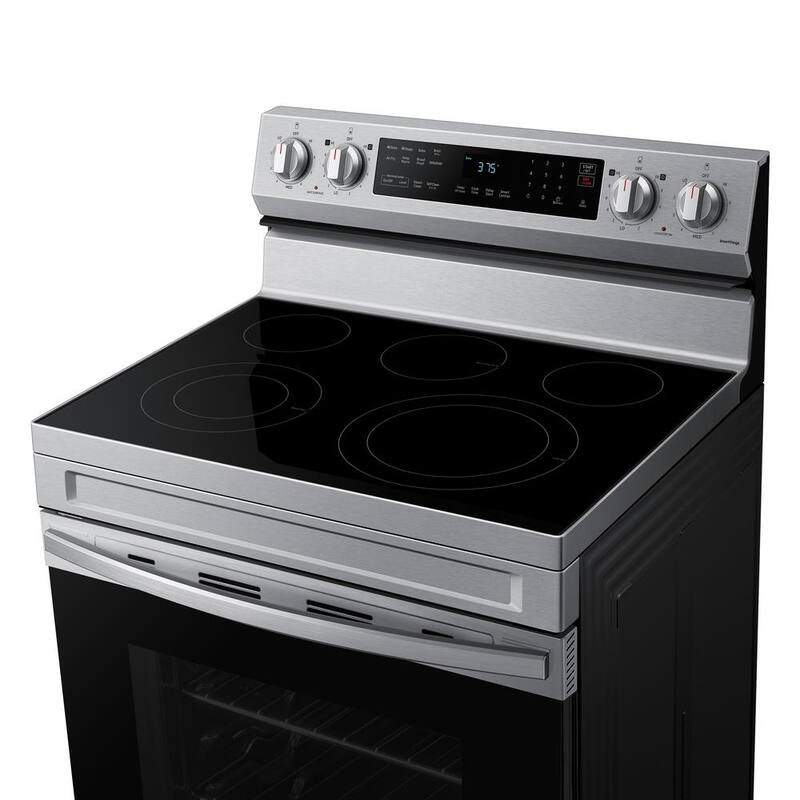 6.3 cu. ft. Convection Electric Range with AirFry in Stainless Steel T985
