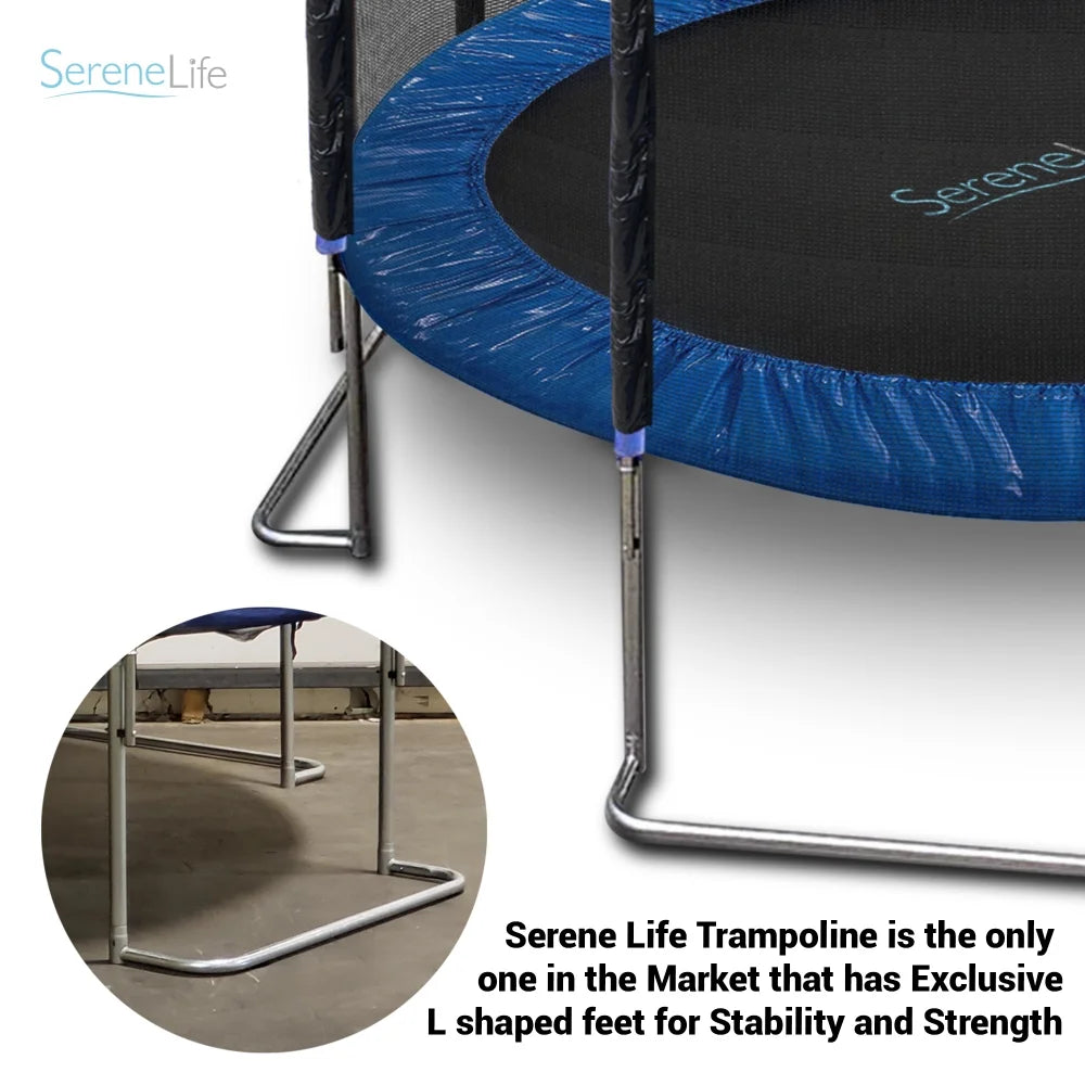 10 ft. Outdoor Trampoline with Safety Net Cage Y141