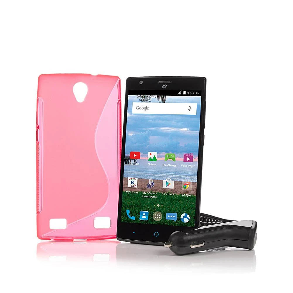 16 GB ZTE Zmax with Pink Case T515833