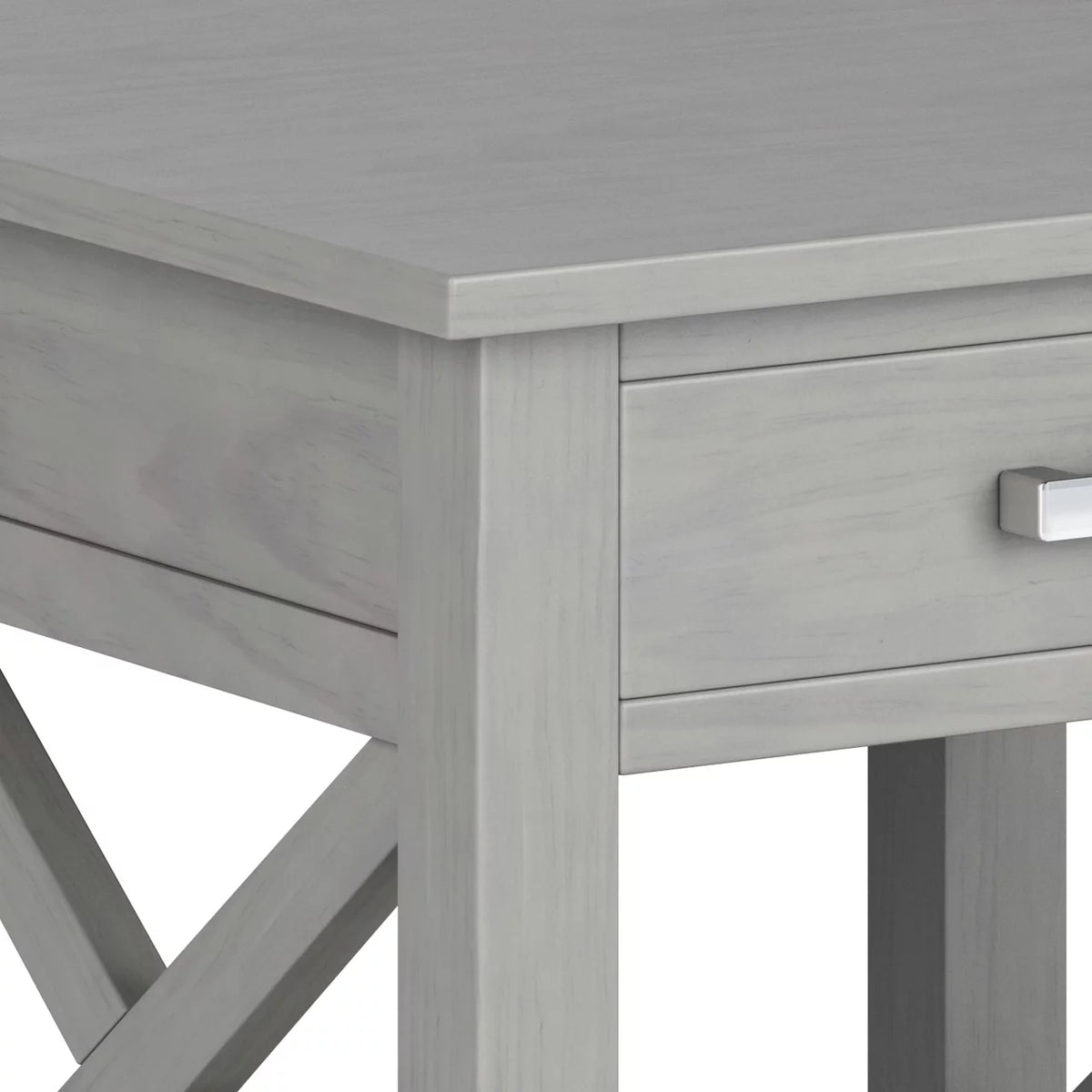 Fog Gray Square End Side Table E463662