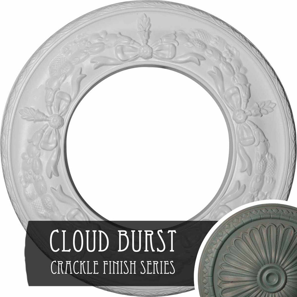 13 1/4 inchod x 7 1/8 inchid x 7/8 inchp Salem Ceiling Medallion T32163