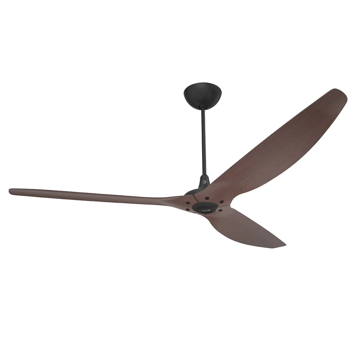 84 Ceiling Fan with Cocoa Bamboo Blades and Black Finish K45794