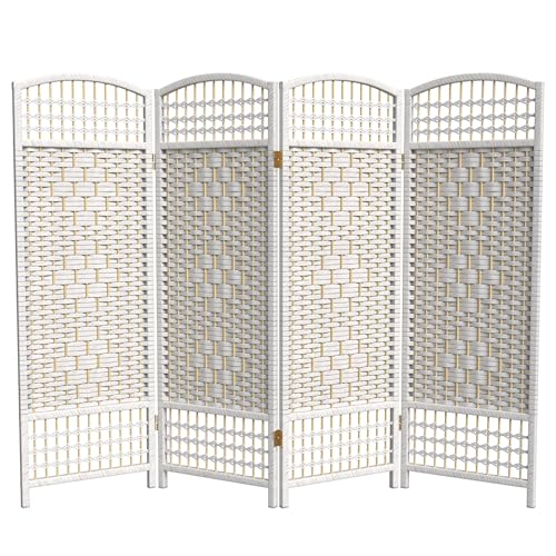 White 3 Panels Folding Screen J8126
