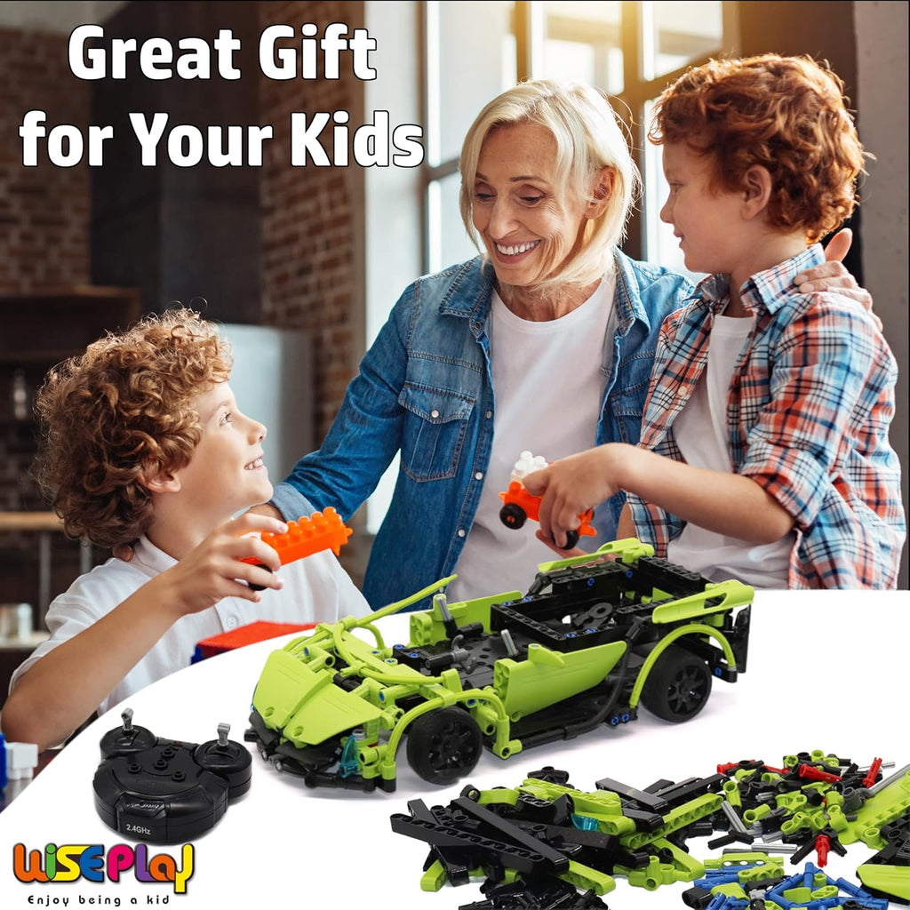 Build Your Own RC Car Kit, 453pc Stem Building Sets A2575