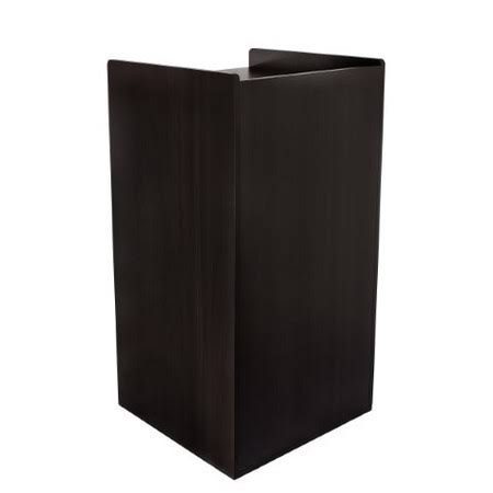Black 40 Gallon Wood Trash Can Enclosure I800926