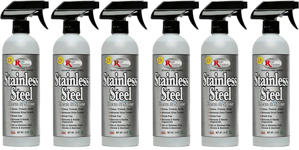 Stainless Steel Cleaner and Protectant 24 oz Spray Bottle Pack of 6 W28093