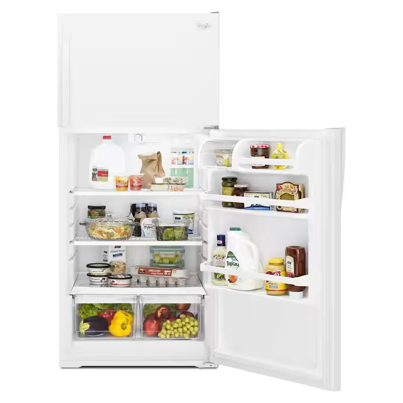 Top Freezer Refrigerator in White W370