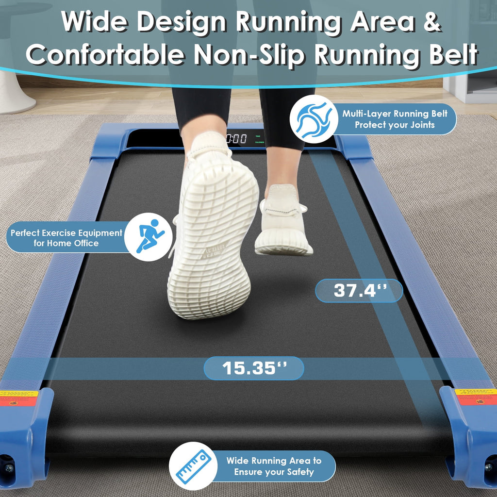 2.5HP Under Desk Treadmill with LED Display Wireless Remote Control T55128
