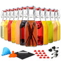 8 Pack 8.5oz Flip Top Glass Bottles T627455