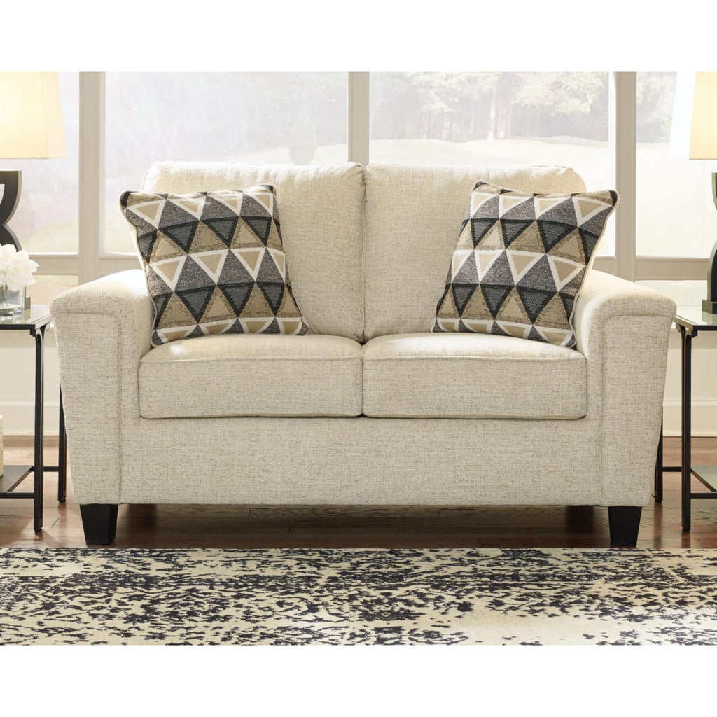 Smoke Gray Fabric Loveseat Y627136