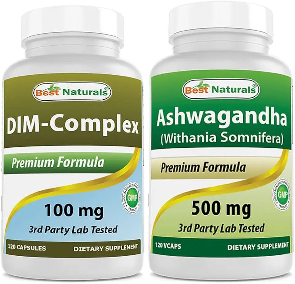 DIM Supplement 100 mg & Ashwagandha Extract 500 Mg P583883