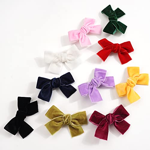 Velvet Hair Clips and Barrettes 20pcs K295