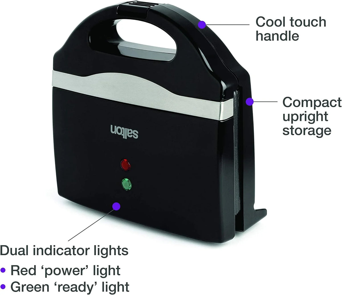 Black Sandwich Maker M7632