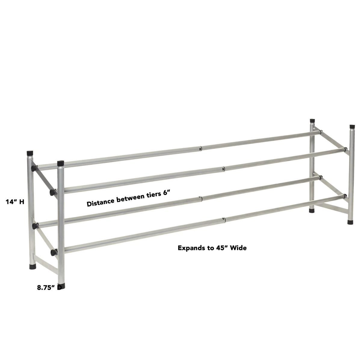 2-Tier Expandable Floor Shoe Rack A295919
