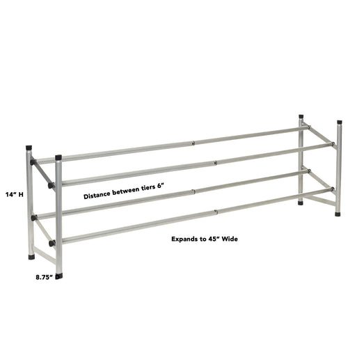 2-Tier Expandable Floor Shoe Rack A295919