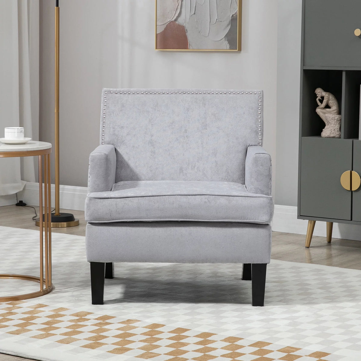 Velvet Accent Chair L8188