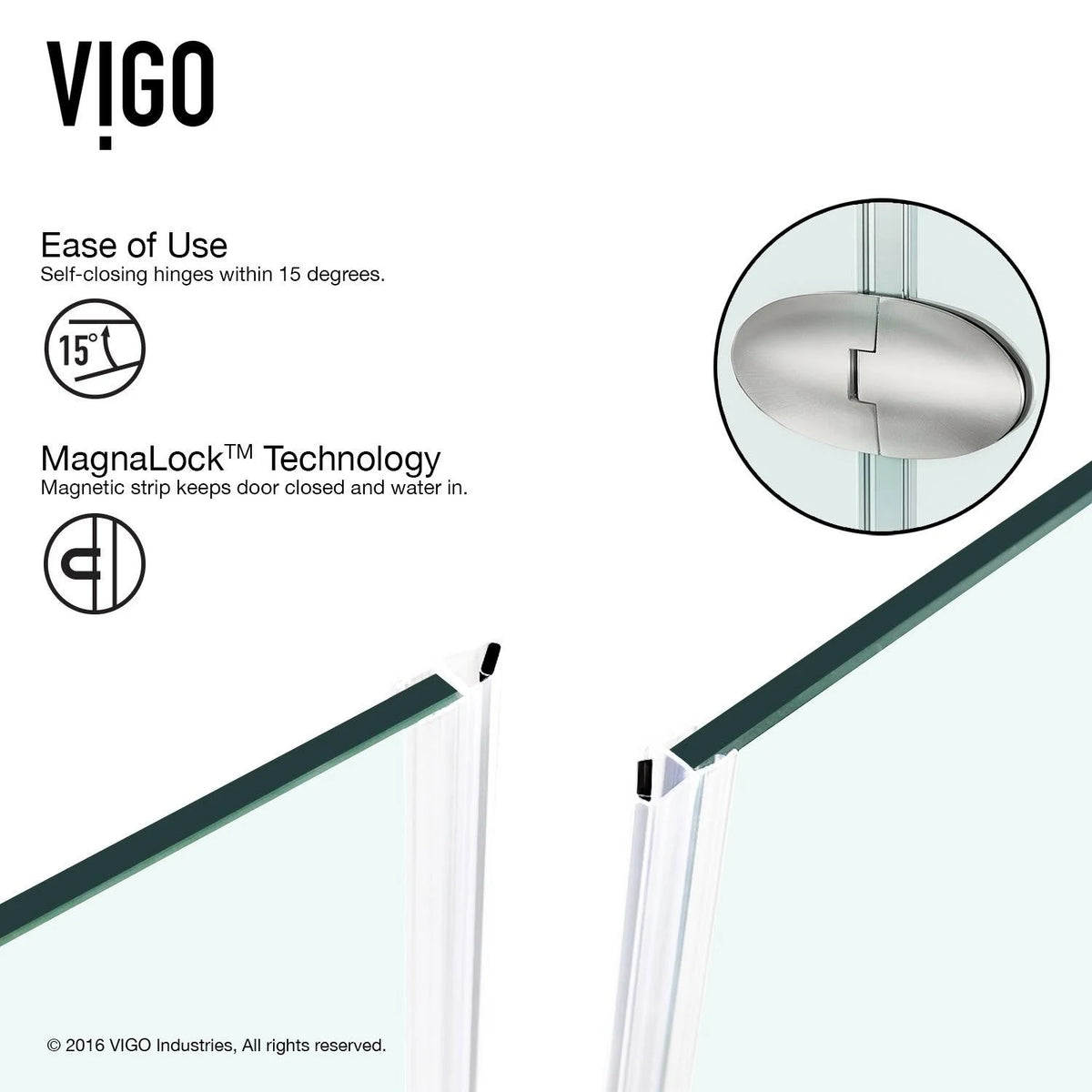 Frameless Neo-Angle Shower Enclosure with Low-Profile Base Y5898