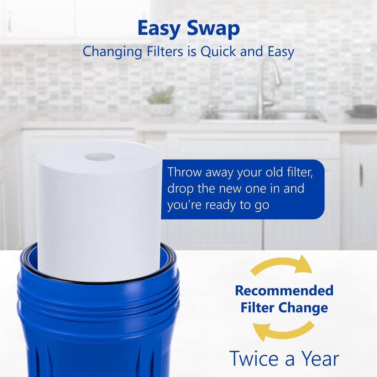 12 Pack Big Blue Sediment Replacement Filter D5118