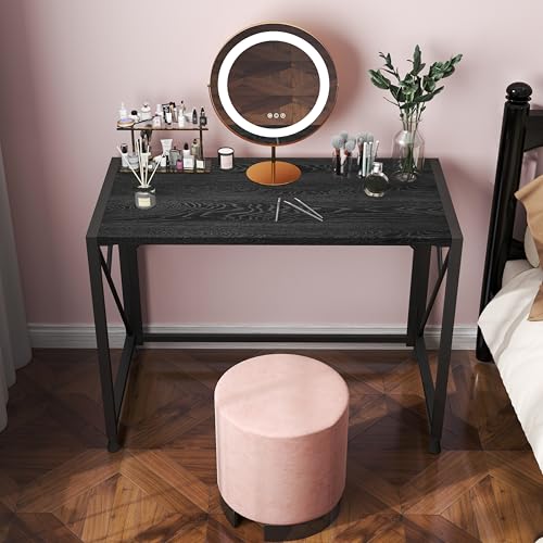Pure White Vanity Desk and Chair Set with 5 Drawers R319