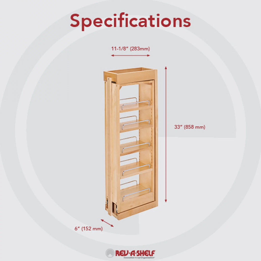 6 In Wood Wall Filler Cabinet Organizer L909788