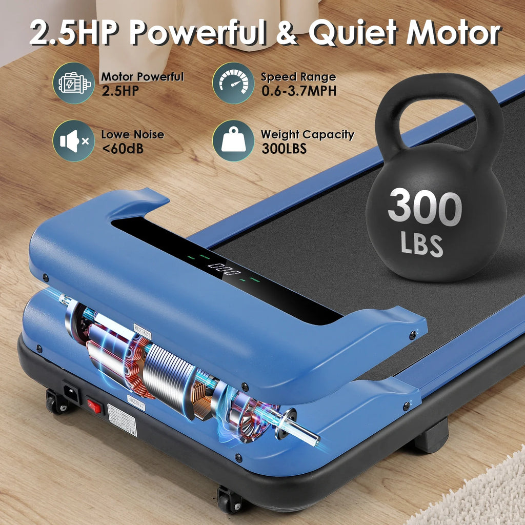 2.5HP Under Desk Treadmill with LED Display Wireless Remote Control T55128