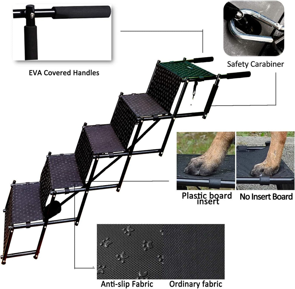 5 Steps Metal Frame Dog Stairs Y701