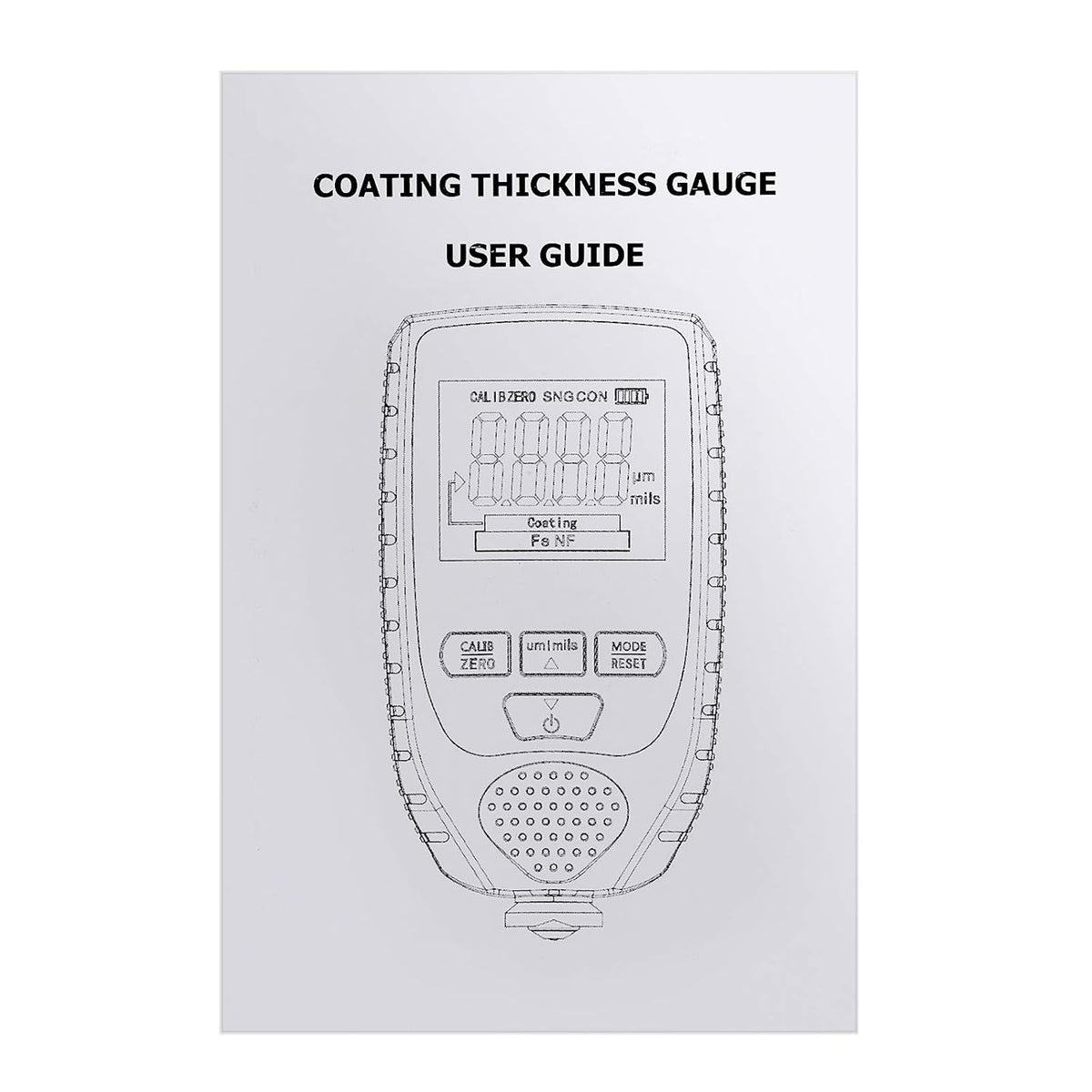 Paint Coating Thickness Gauge Meter Handheld with Backlight LCD D60153