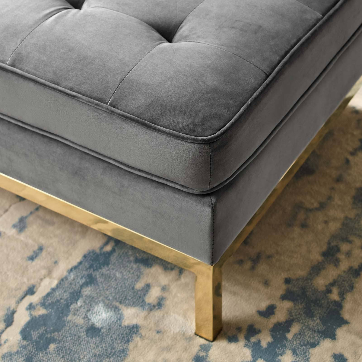 Velvet Ottoman E847