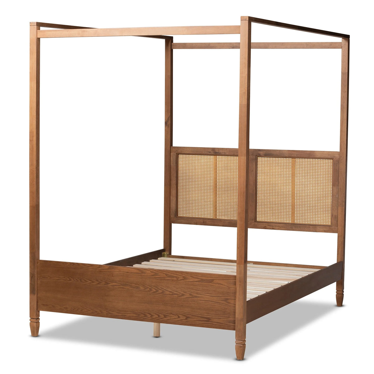 King Synthetic Rattan Canopy Bed L118865