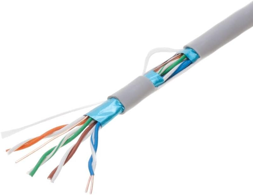 Cat5e Bulk Network Cable UTP Gray 24AWG Pack of 2 I7883