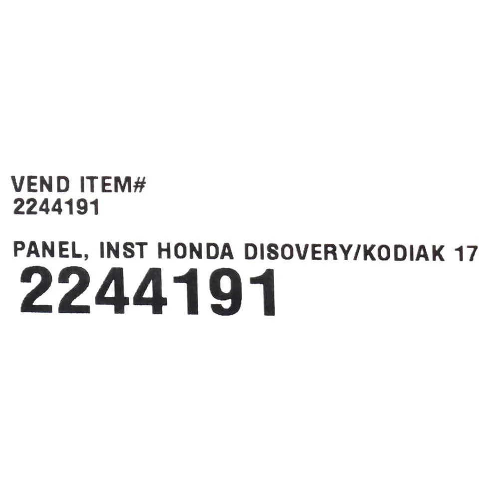Boat Dash Panel L86269