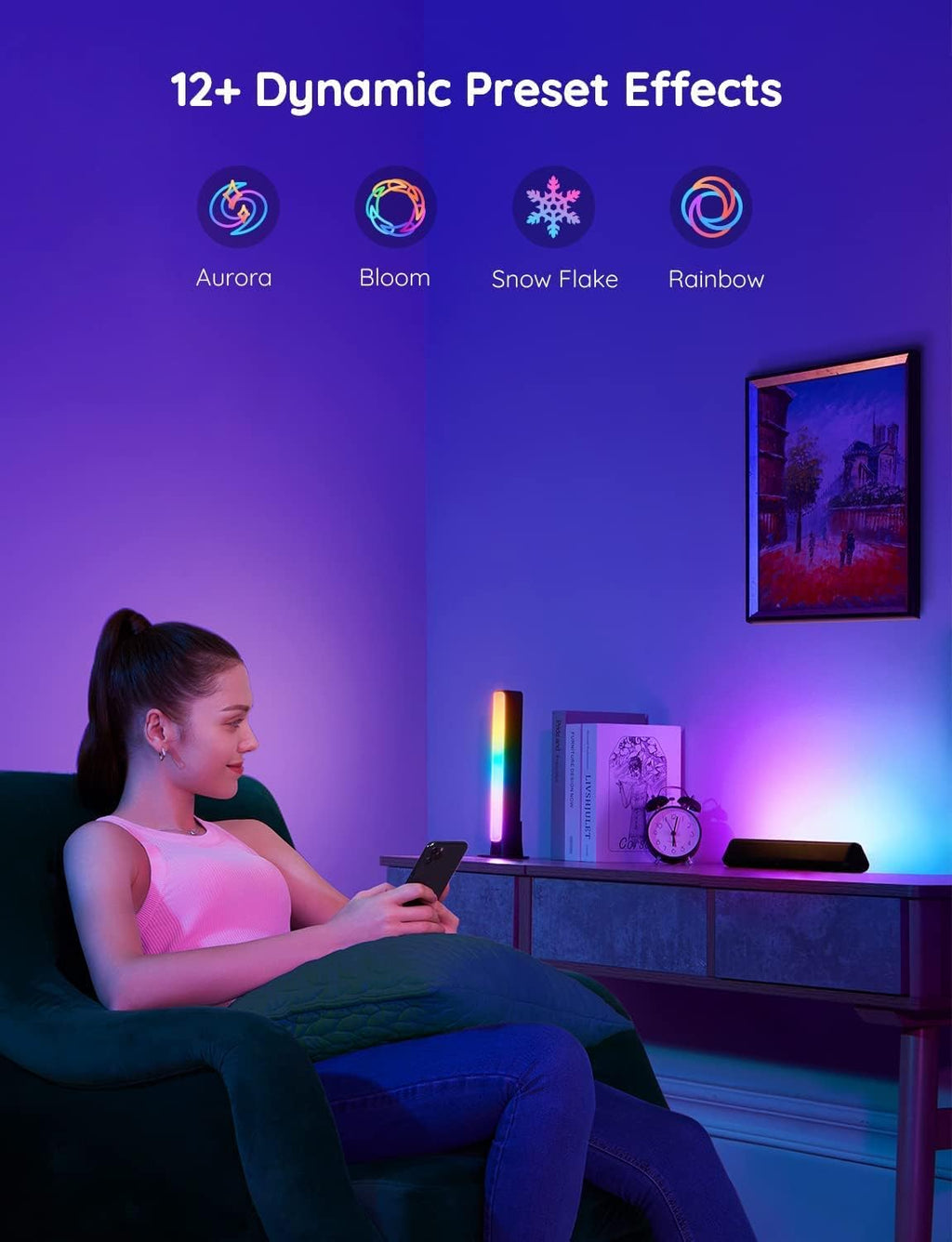 Smart LED Light Bars with WiFi TV Backlights, Pack of 2 P200