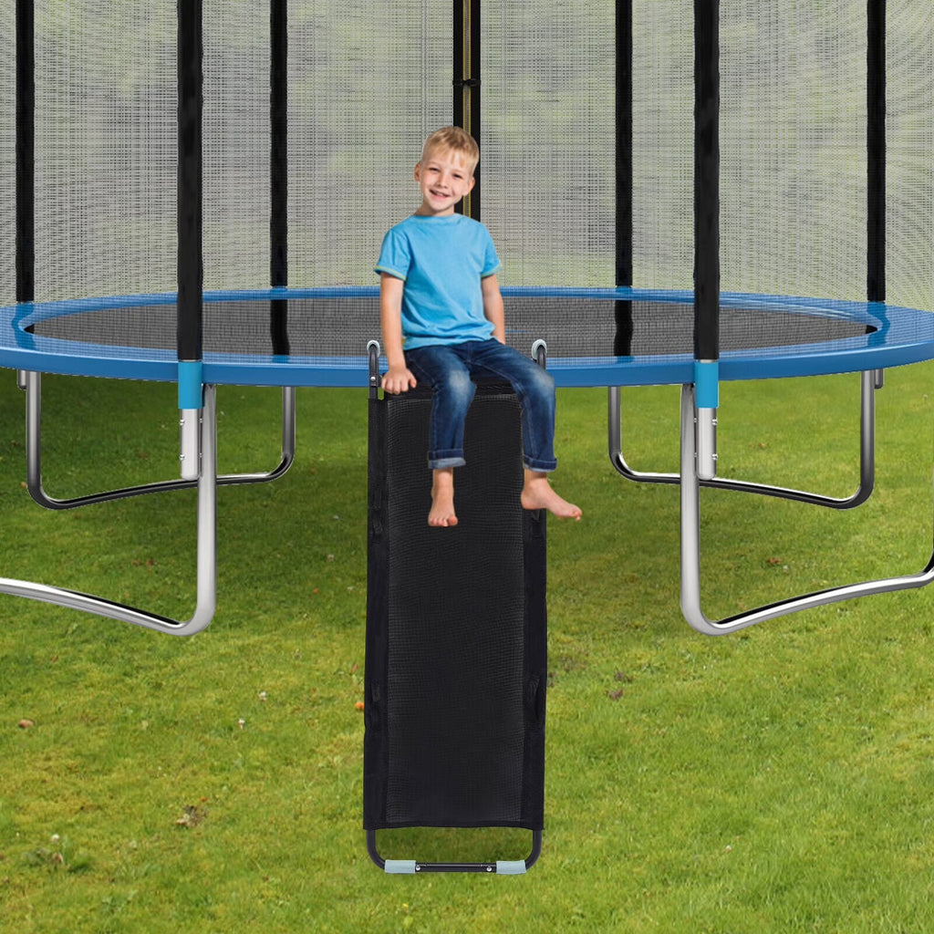 Trampoline Ladder with Slide & Rock Wall Climber M559331