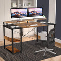 Computer Desk with Monitor Stand & Shelves D8027