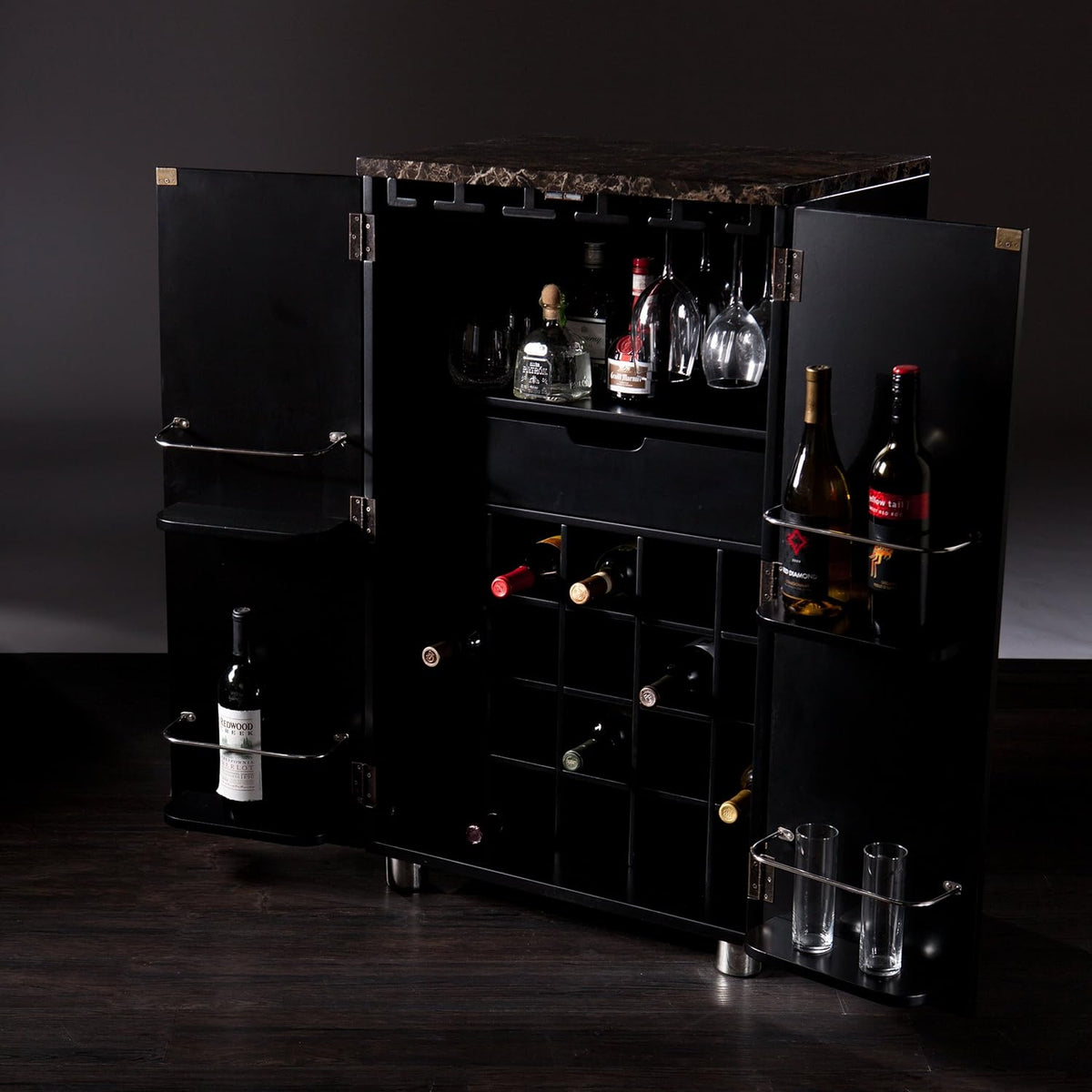 Black Bar Cabinet S692