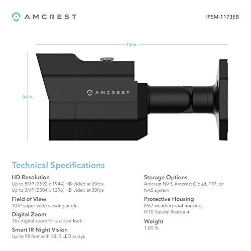 Black PoE Bullet IP Security Camera C886285