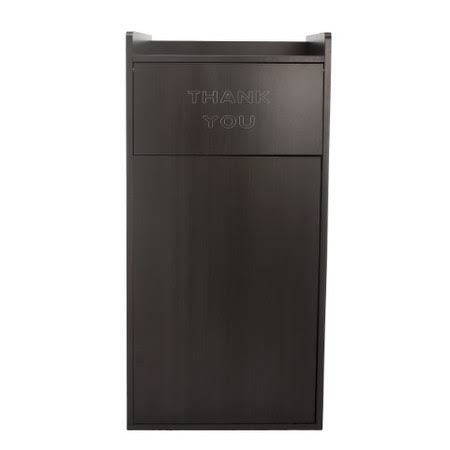 Black 40 Gallon Wood Trash Can Enclosure I800926