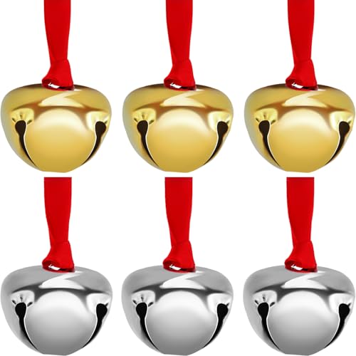 300 Pieces Christmas Bell Ornaments 1.5'' Silver V804747