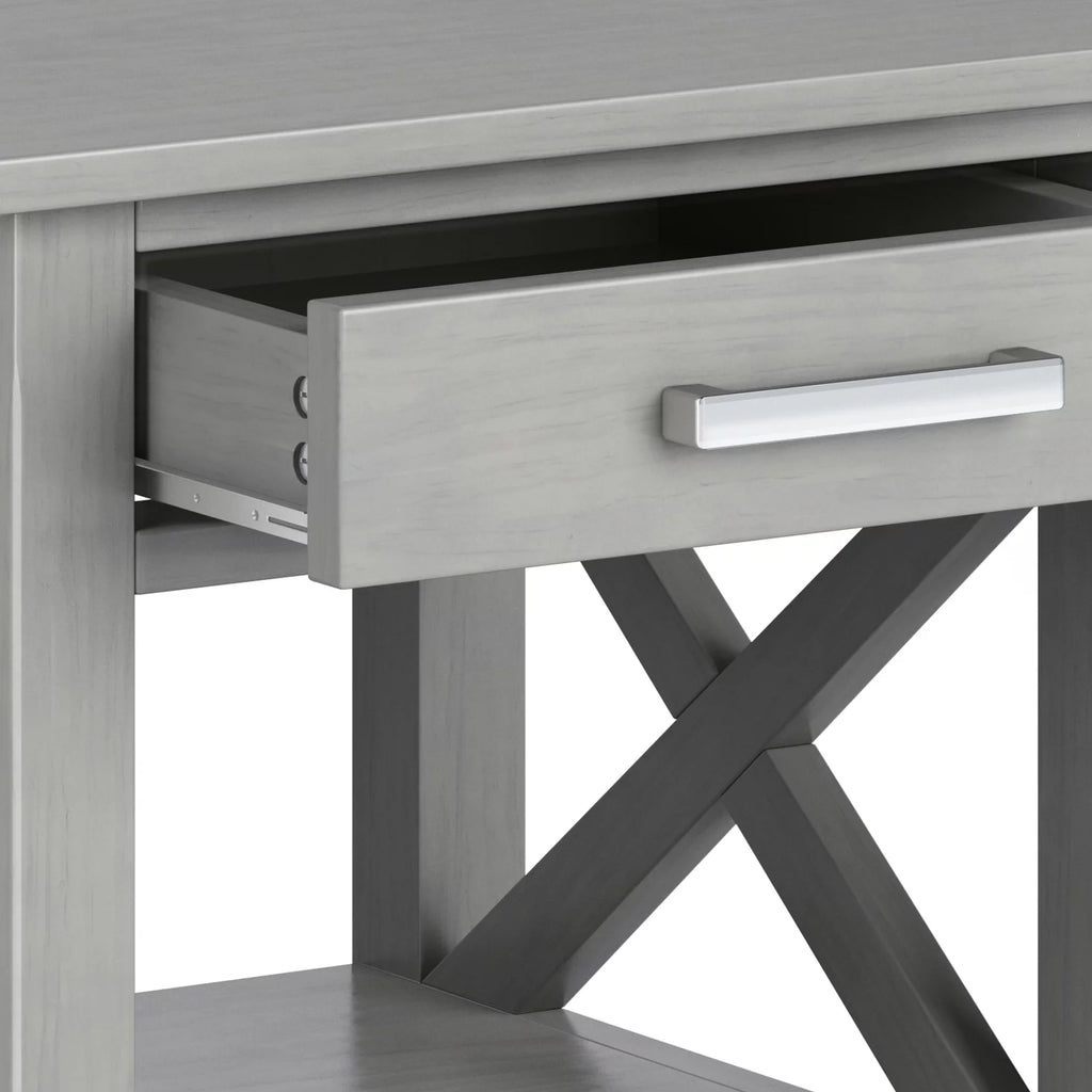 Fog Gray Square End Side Table E463662