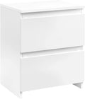 White 2-Drawer End Table M47102