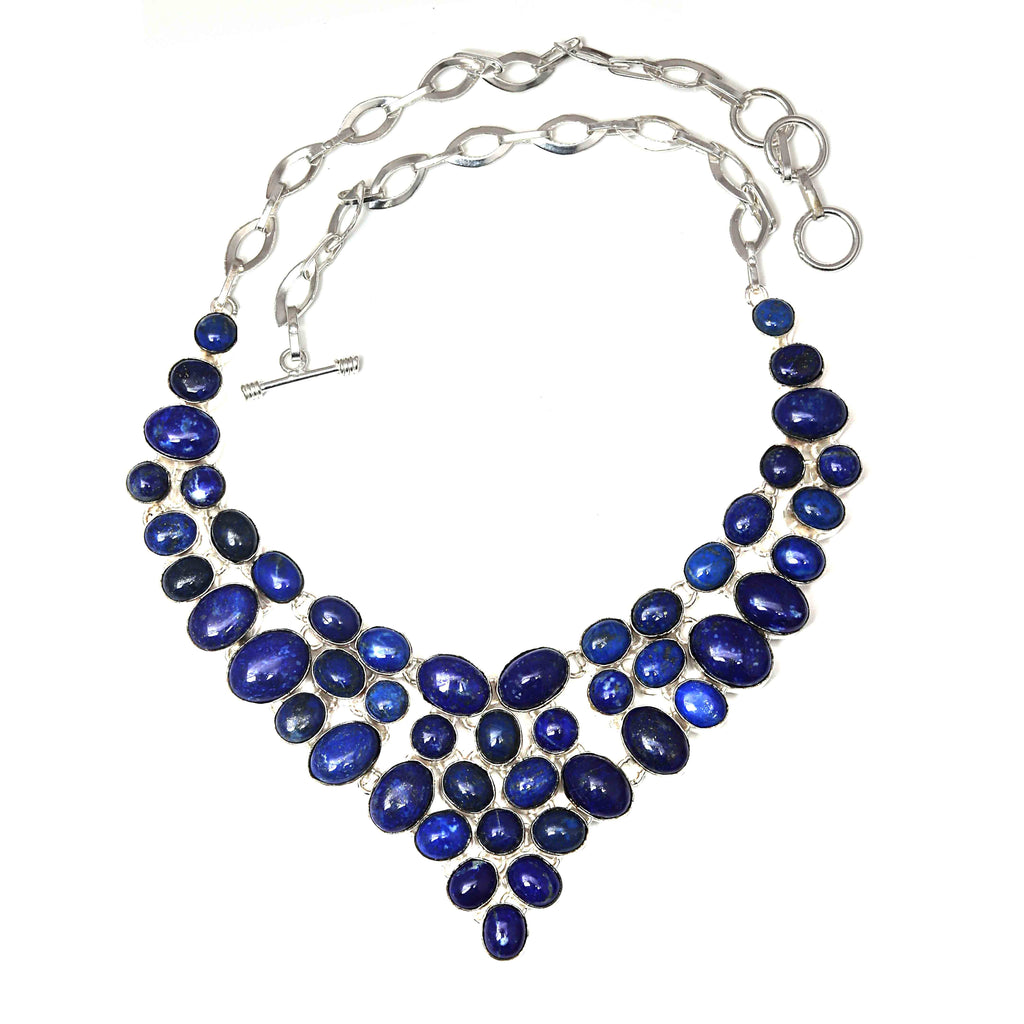 Lapis Lazuli Cabochon Gemstone Necklace A346012
