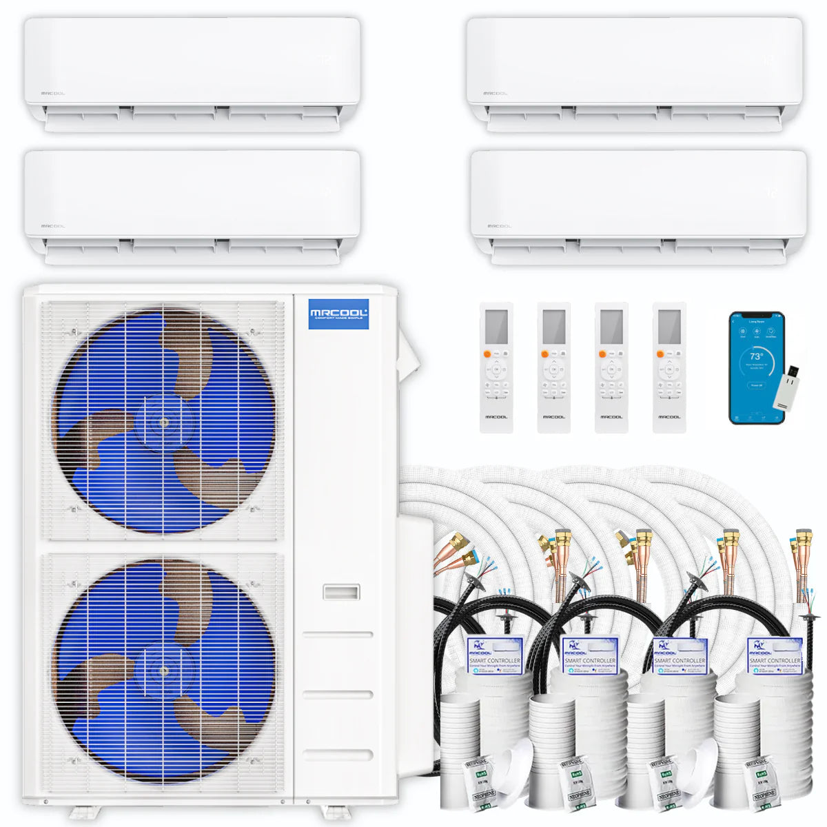 42,000 BTU 4 Zone Ductless Air Conditioner and Heat Pump G8604