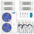 42,000 BTU 4 Zone Ceiling Cassette Ductless Air Conditioner and Heat Pump G4136