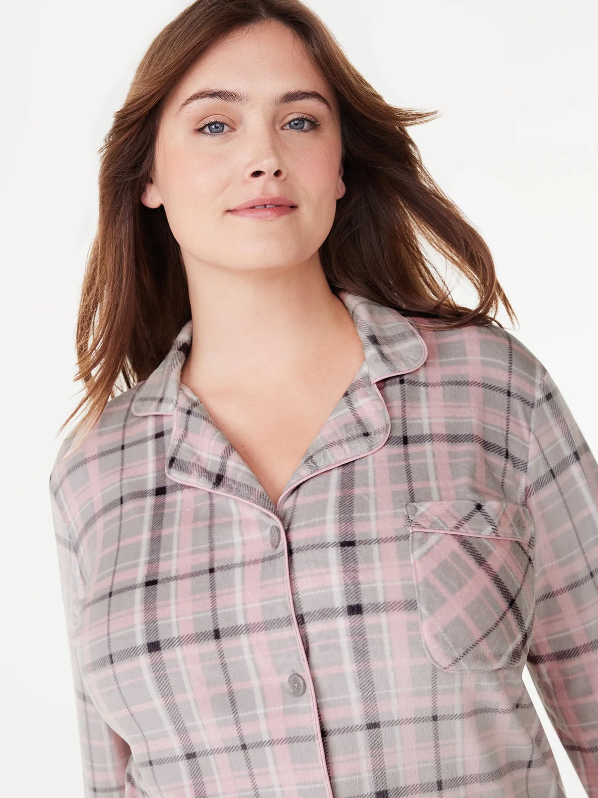 Women's 2-Piece Velour Pajama Set V612973