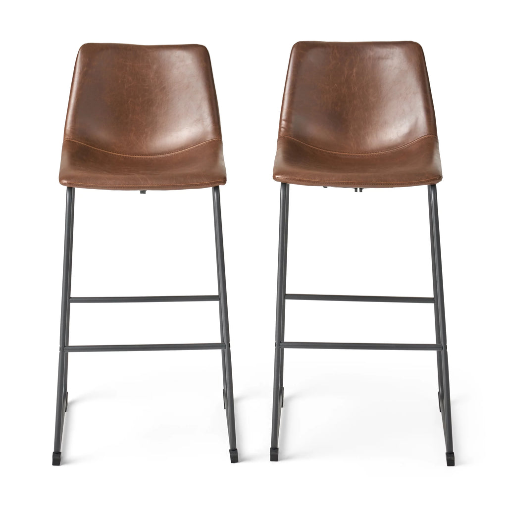 Vintage Brown Bar Stool L692