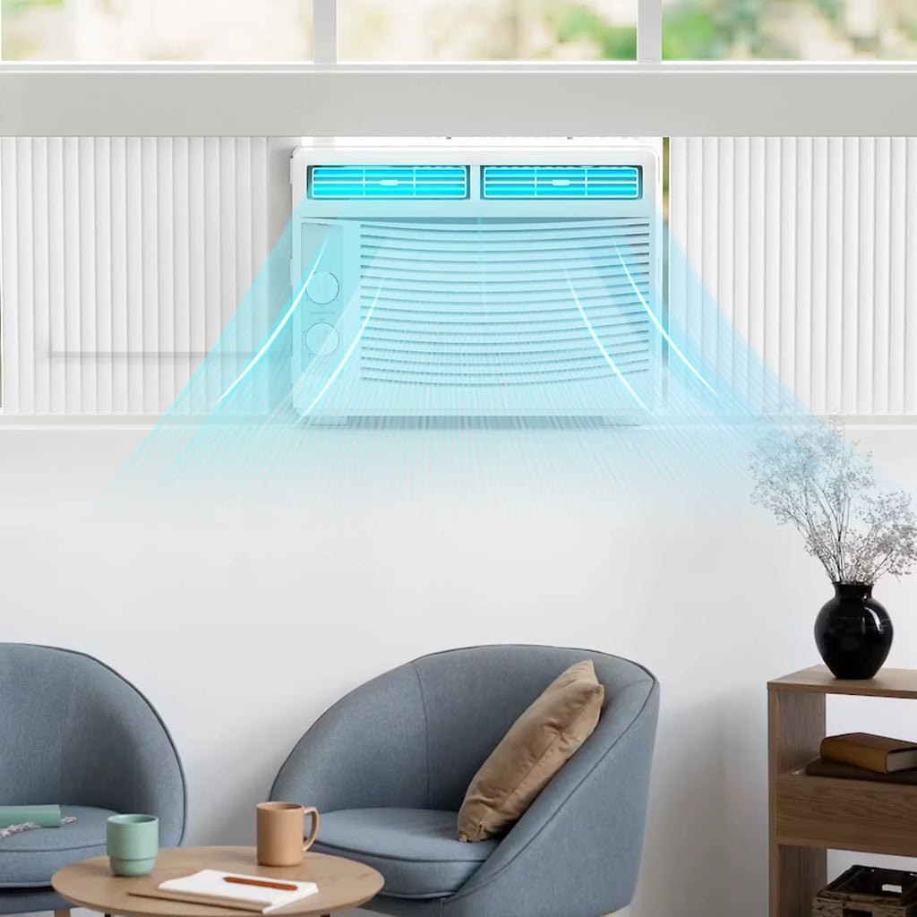 5,000 BTU 115V Window Air Conditioner with Multi-Speed Fan, White X6908